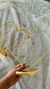 Heart metal hoop